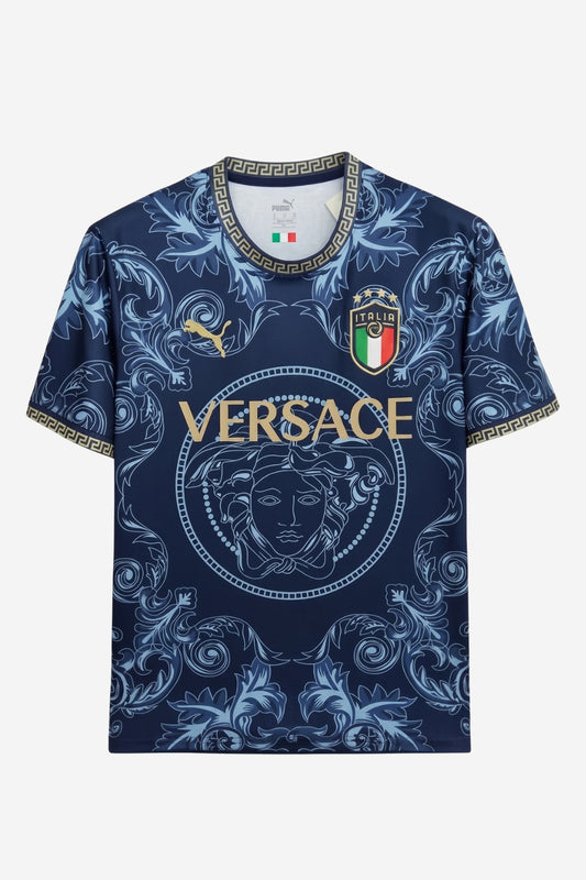 Italy "Versace" Blue Limited Jersey