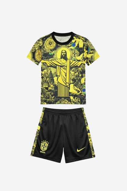 Brazil ”Jesus” Yellow Limited Jersey Kids Size