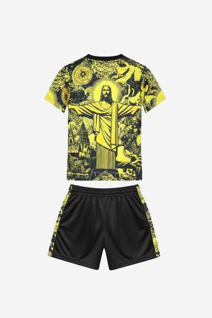 Brazil ”Jesus” Yellow Limited Jersey Kids Size