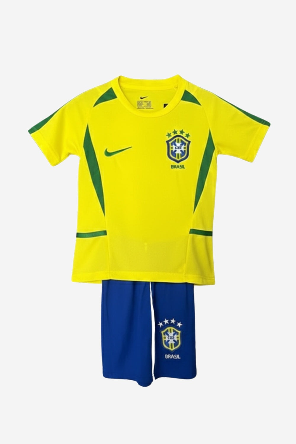 Brazil 2002 Home Jersey Kids Size
