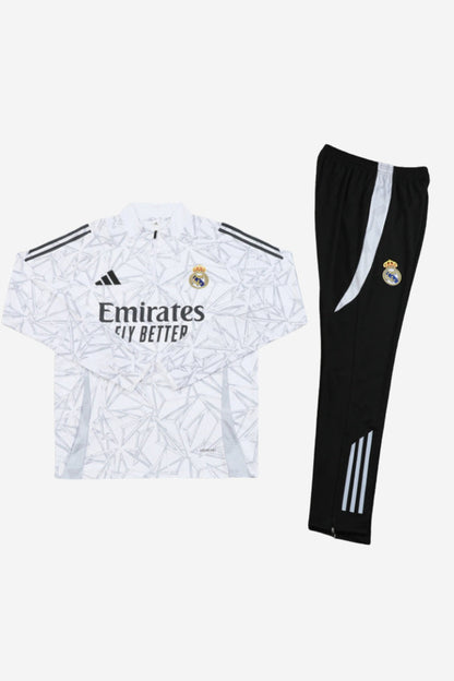 Real Madrid Black and White Tracksuit II