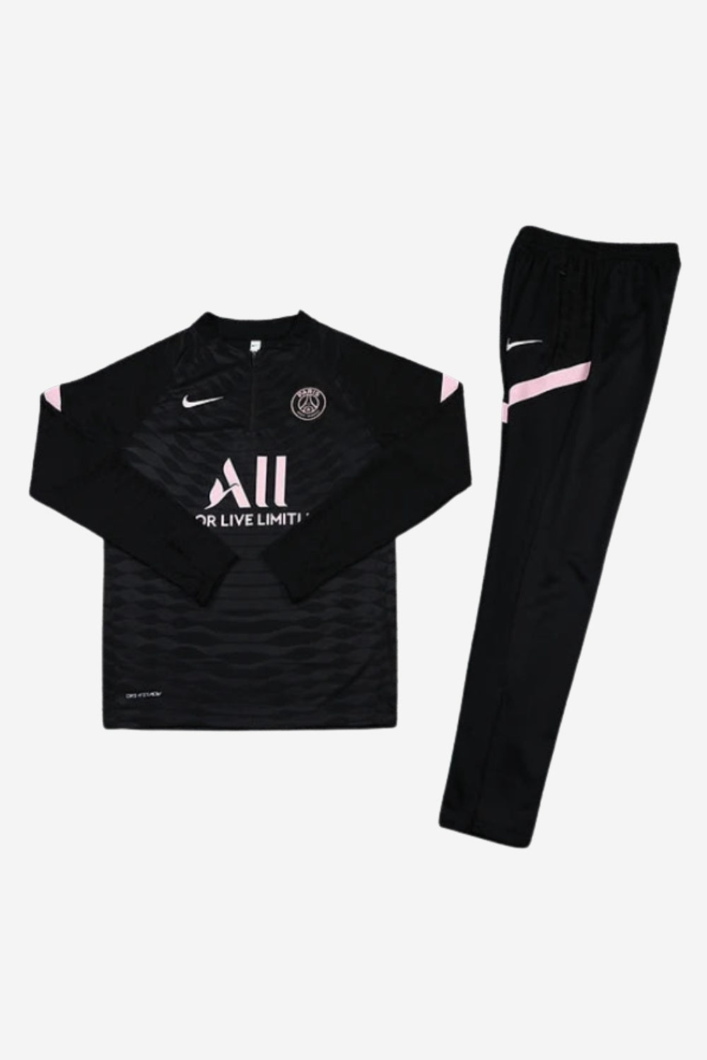 PSG Paris Saint Germain Black and Pink Tracksuit
