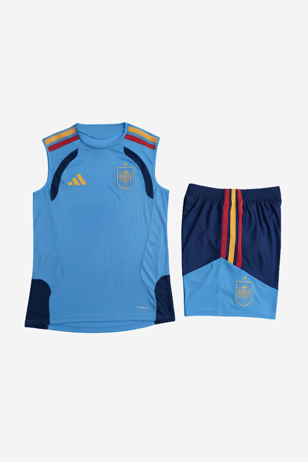 Spain Lake Blue Sleeveless Set