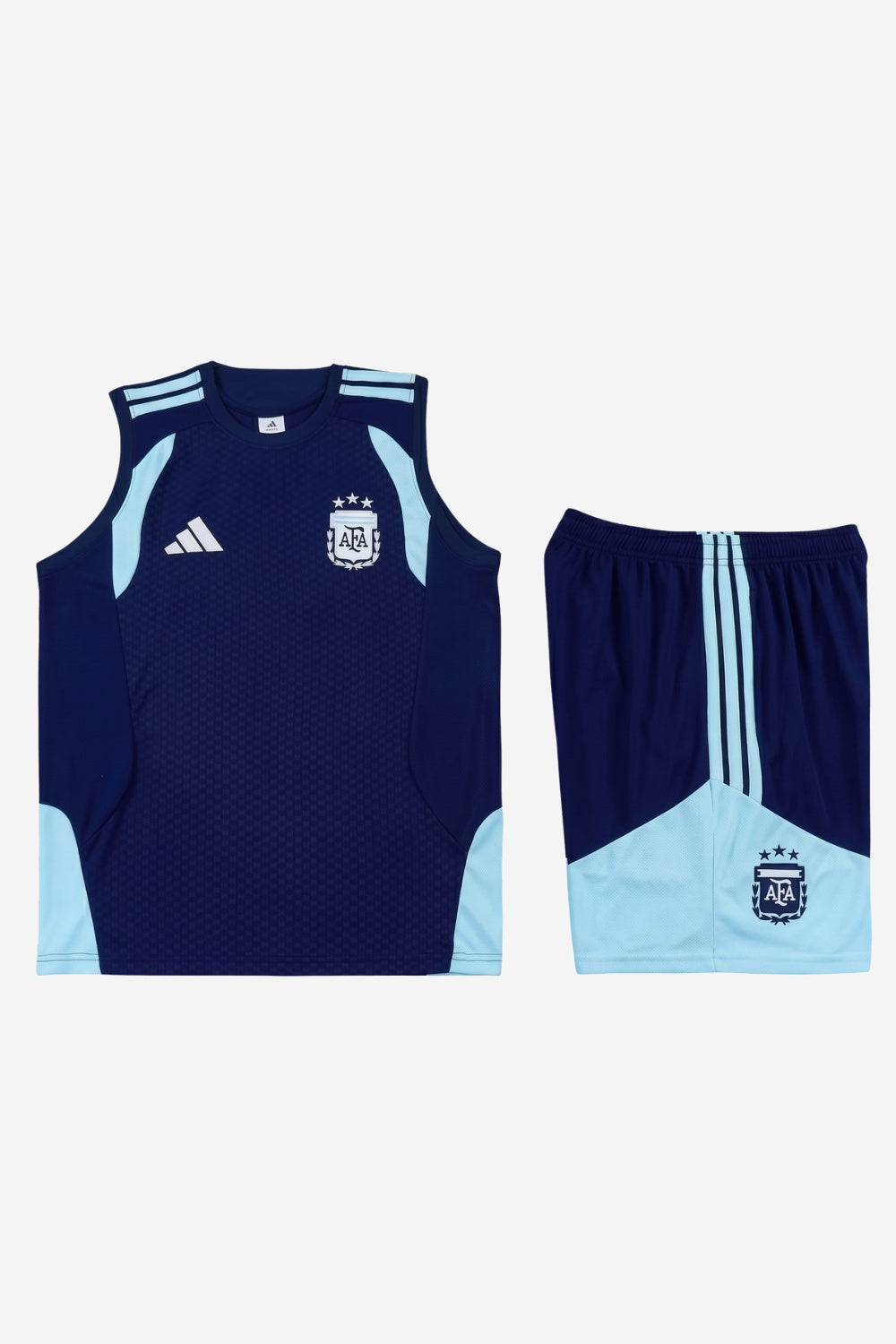 Argentina Sapphire Blue Sleeveless Set