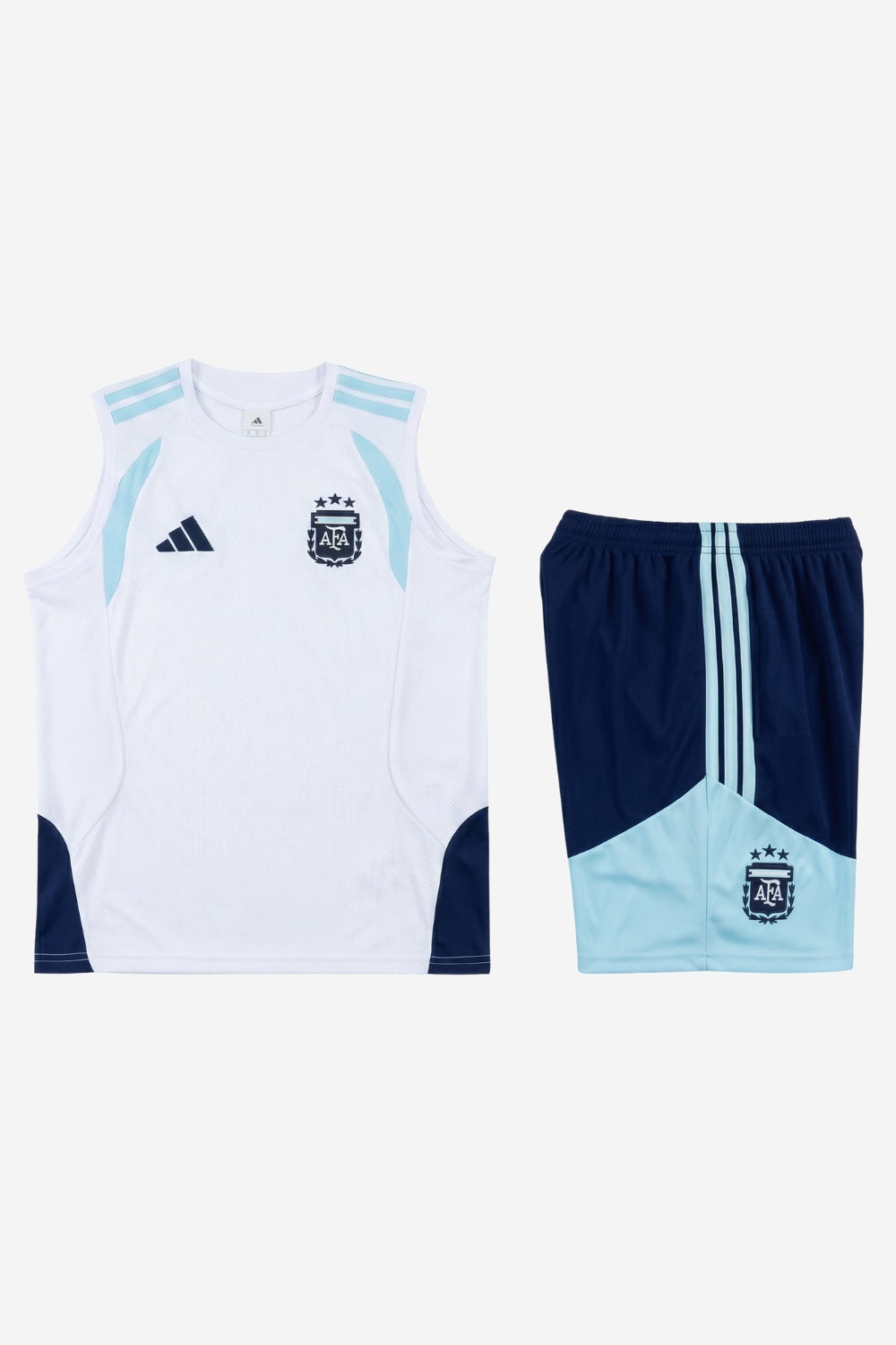 Argentina White Sleeveless Set