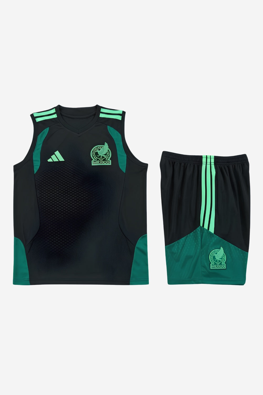 Mexico Black Sleeveless Set