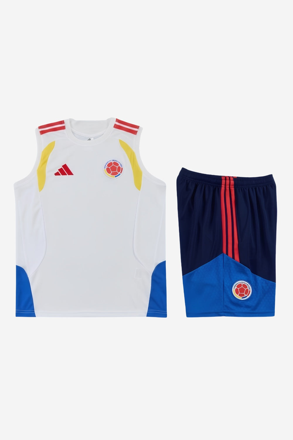 Colombia White Sleeveless Set