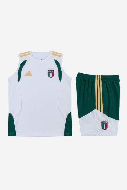 Italy White Sleeveless Set