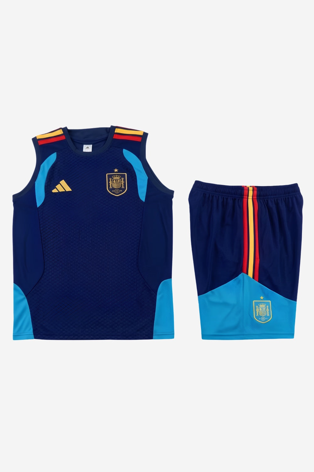 Spain Sapphire Blue Sleeveless Set