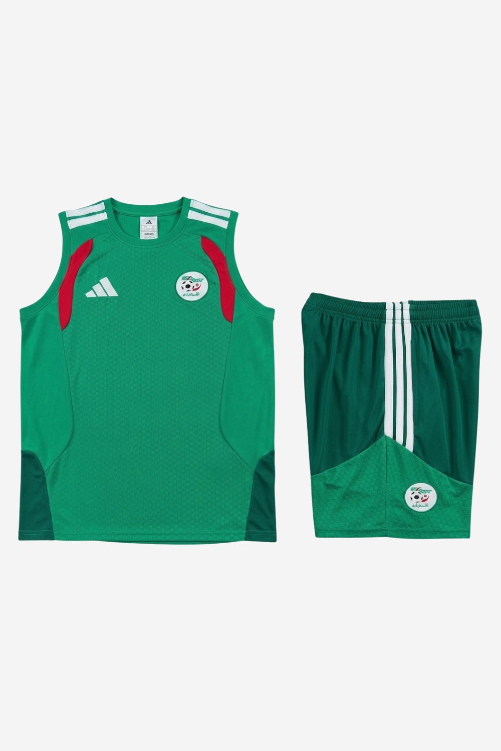 Algeria Green Sleeveless Set