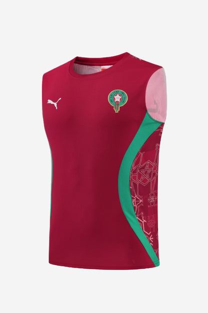 Morocco Red Sleeveless Set