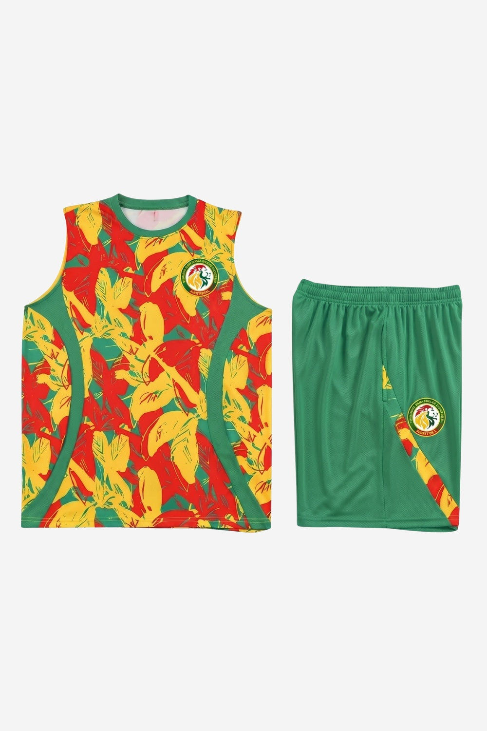 Senegal Green Sleeveless Set
