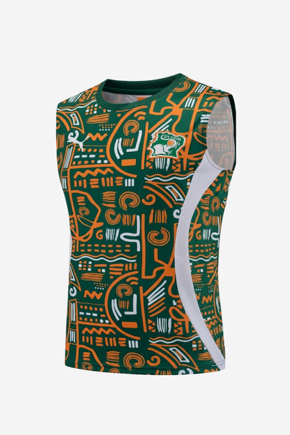 Ivory Coast Green Sleeveless Set