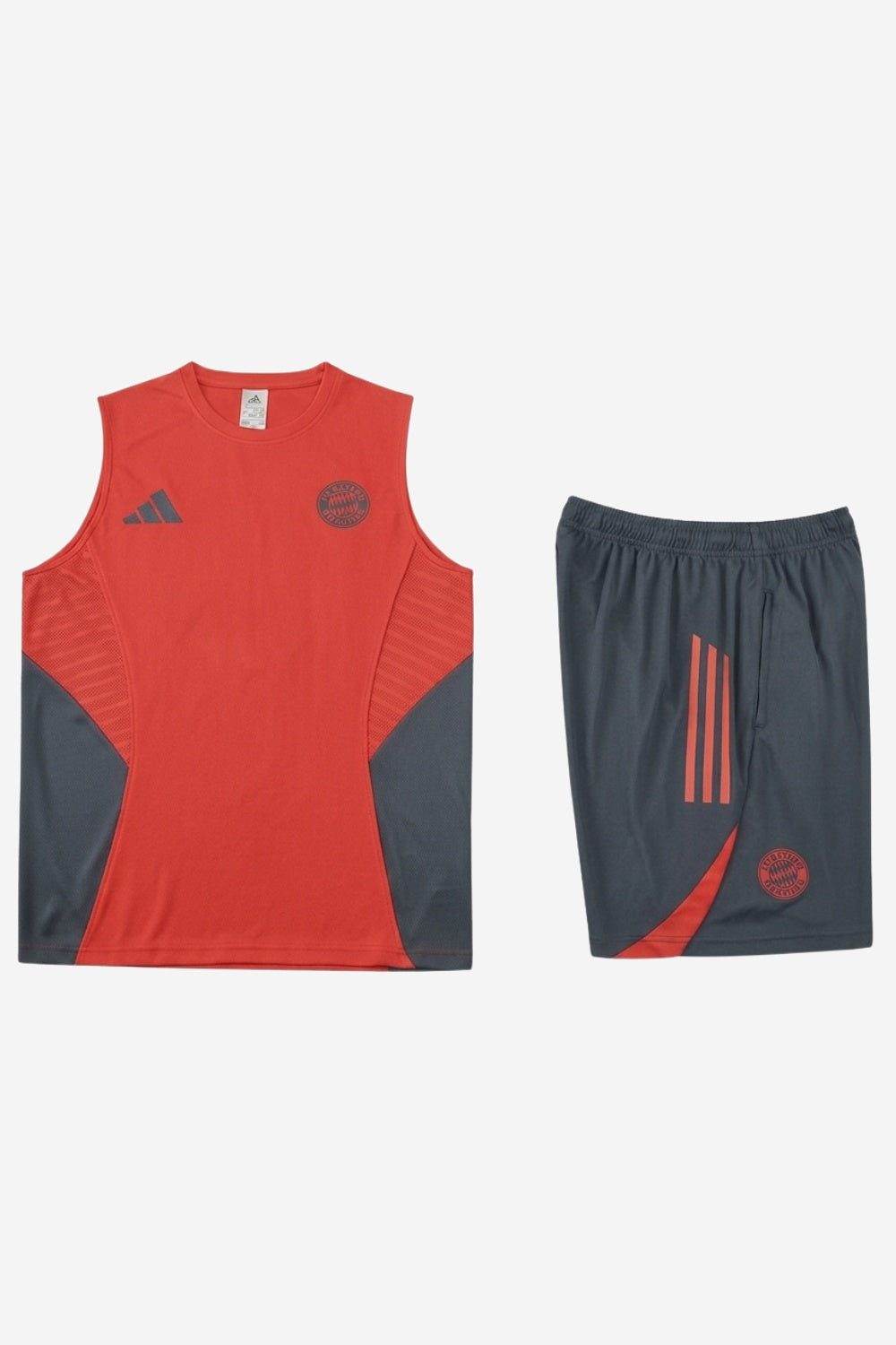 Bayern Orange Red Sleeveless Set