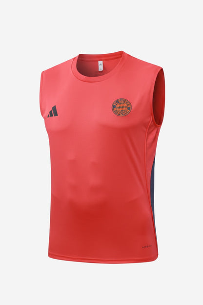 Bayern Orange Red Sleeveless Set