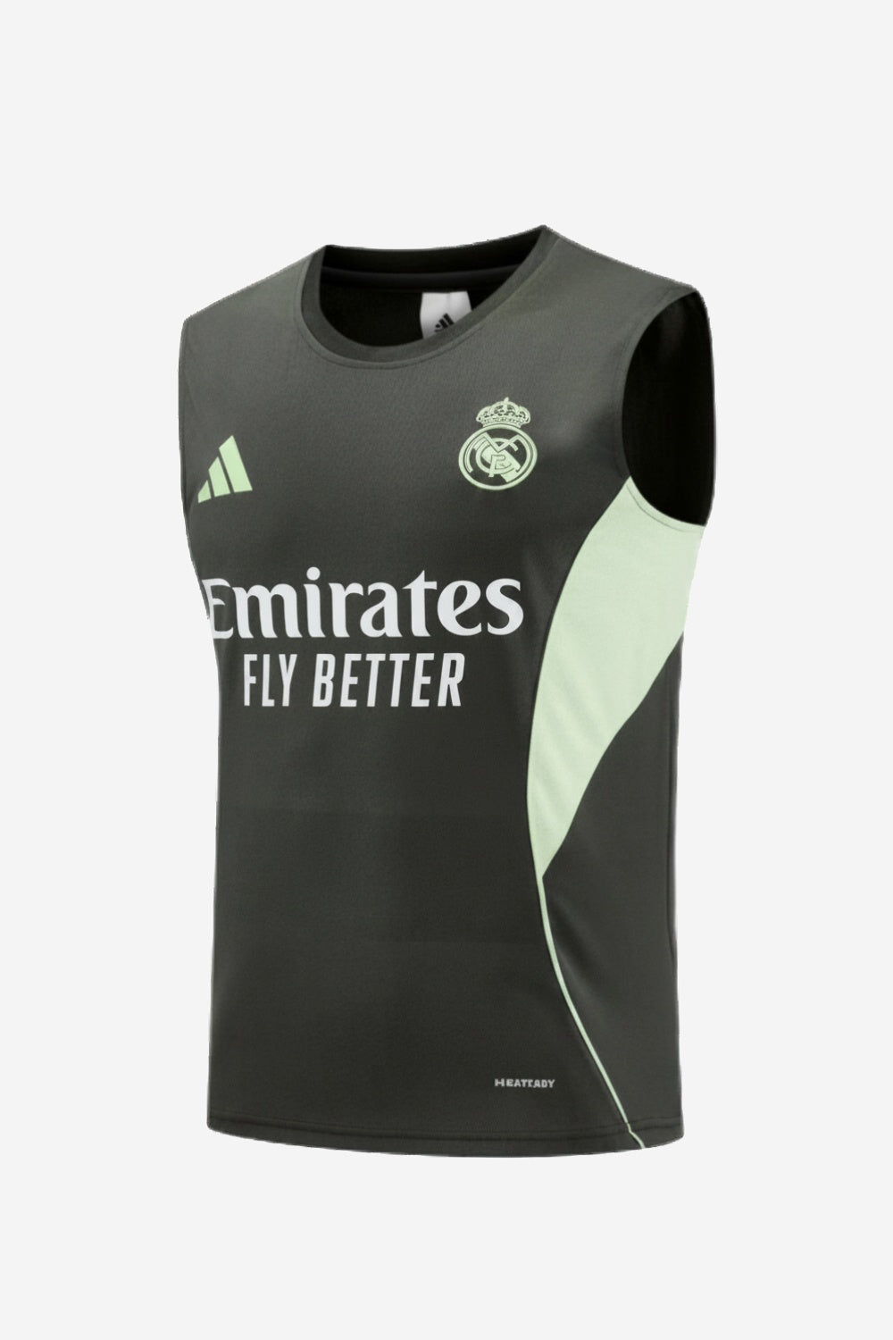 Real Madrid Army Green Sleeveles Set