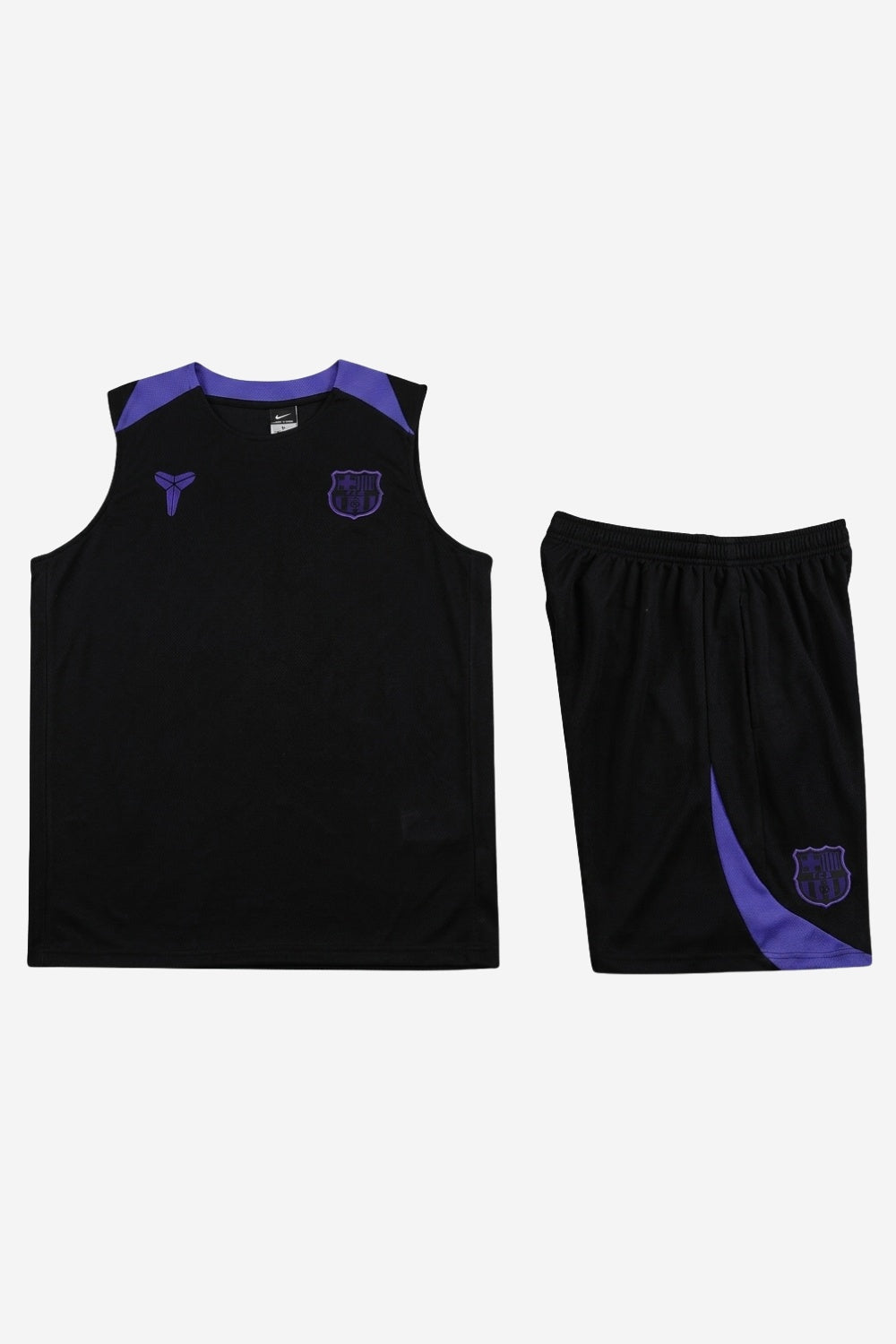 Barcelona Black Sleeveless Set