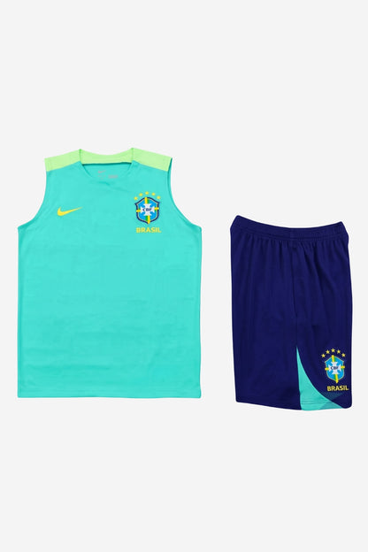 Brazil Neon Green Sleeveless Set