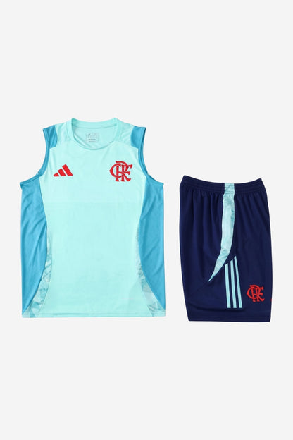 Flamengo Light Blue Sleeveless Set