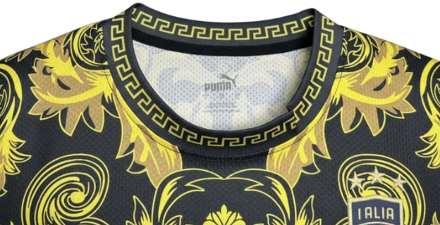 Italy x Versace Special Black Yellow Jersey 2024