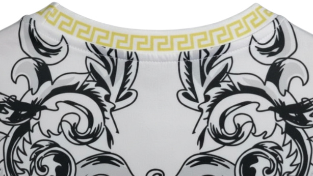 Italy "Versace" White Limited Jersey
