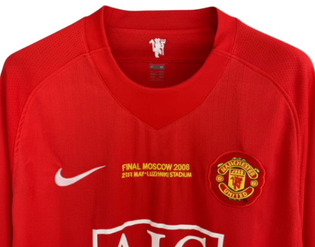 Manchester United Retro 2007-2008 Home Kit Long Sleeve