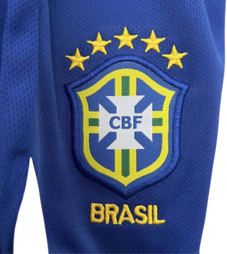 Brazil Home Jersey Kids Size 2004 Retro kit