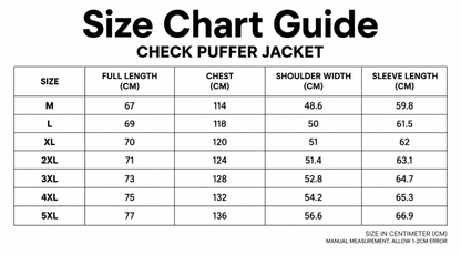 Check Puffer Jacket