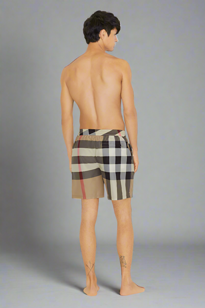 Check Swim Shorts