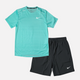Mint Green & Black Shorts